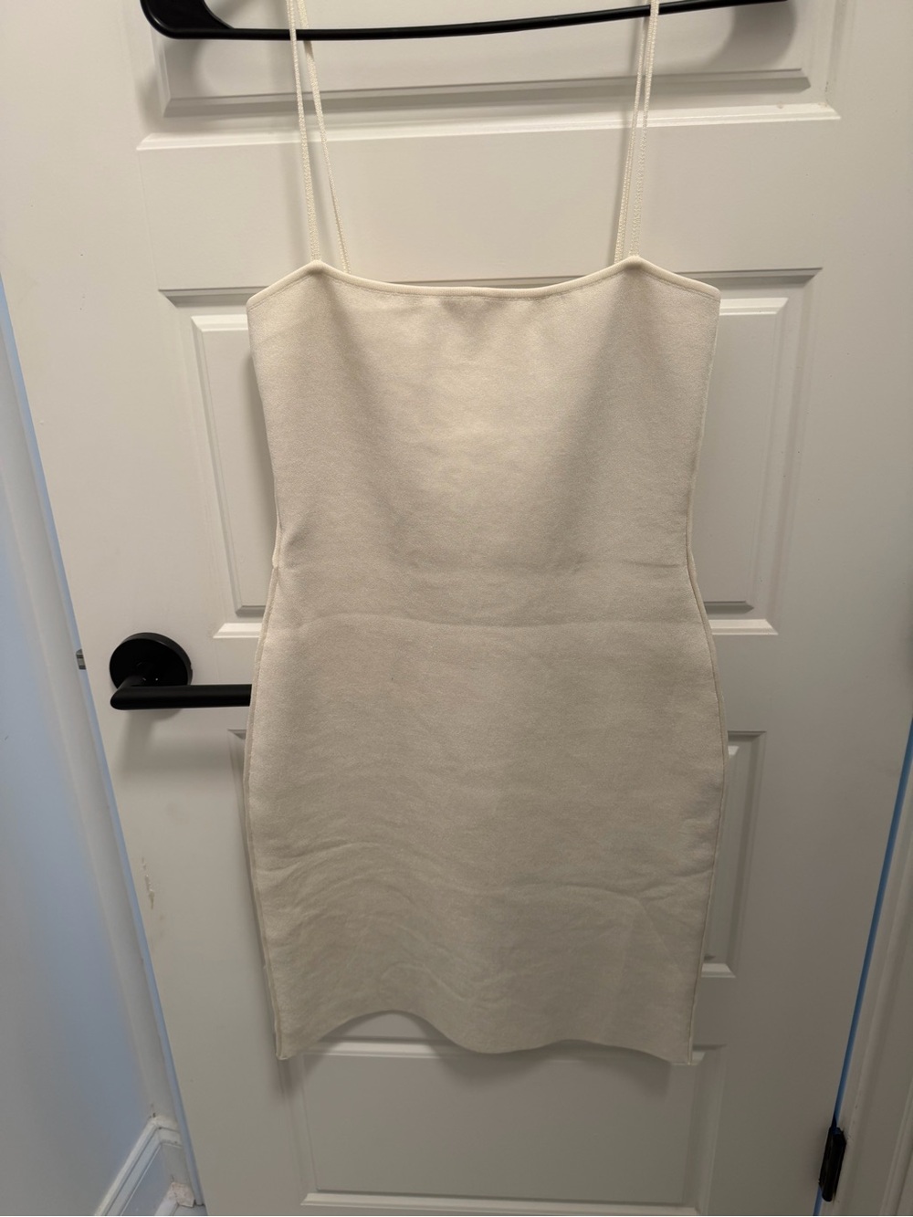 Fendi Cream Spaghetti Strap Mini Dress